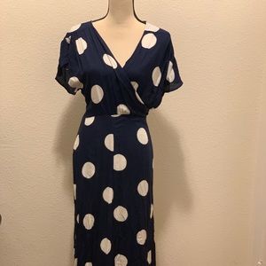 Allison Polka-Dot Wrap Dress Eva Mendes Collection